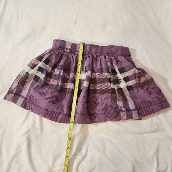 Burberry Purple Plaid Heart Mini Skirt - Picture 4 of 8